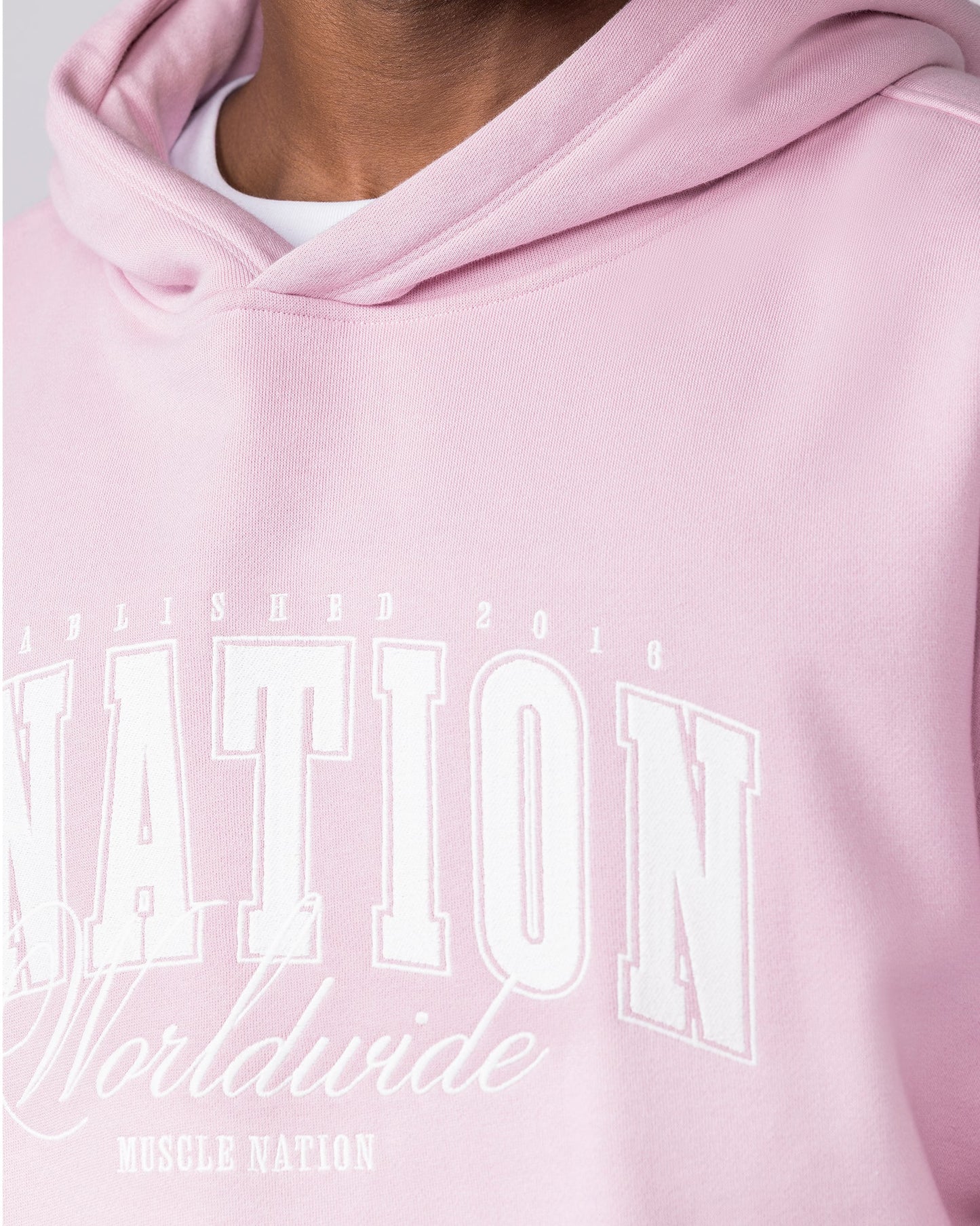 Worldclass Oversized Hoodie - Powder Pink