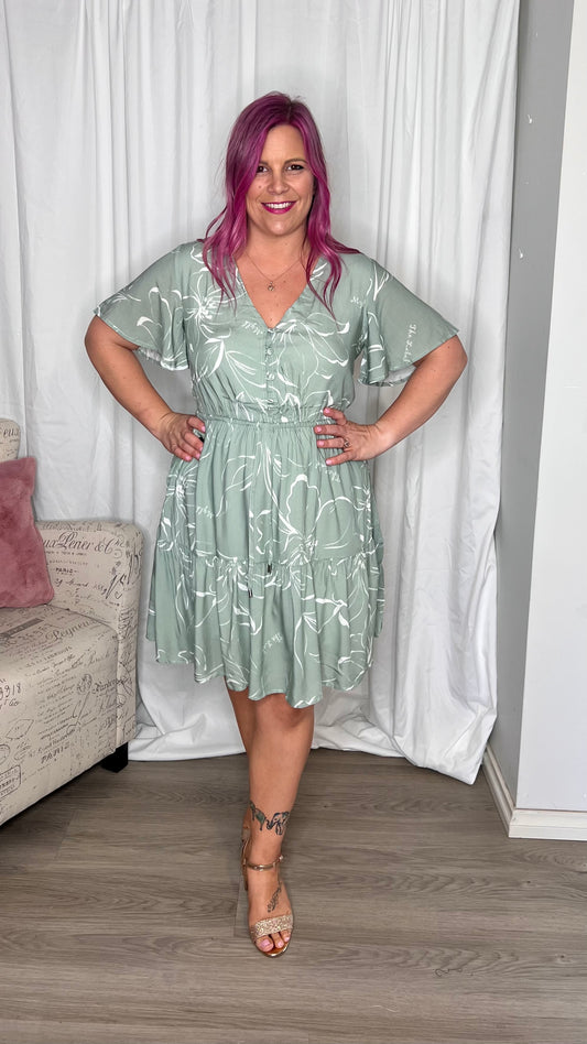 Cyprus Mini Dress: The Cyprus Dress is a cute mini dress, perfect to chuck on as the weather warms up. The floaty sleeves and drawstring waist make it a super comfy, easy fit style
Fea - Ciao Bella Dresses - Mylk the Label