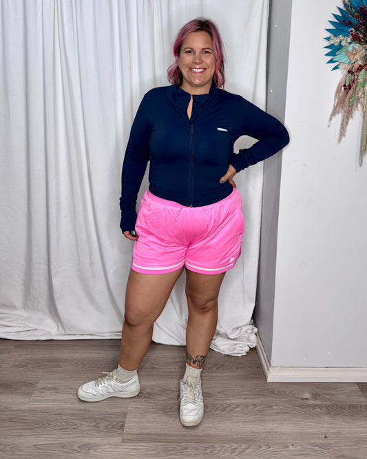 Muscle Nation 3” Basketball Shorts - Hollywood Pink