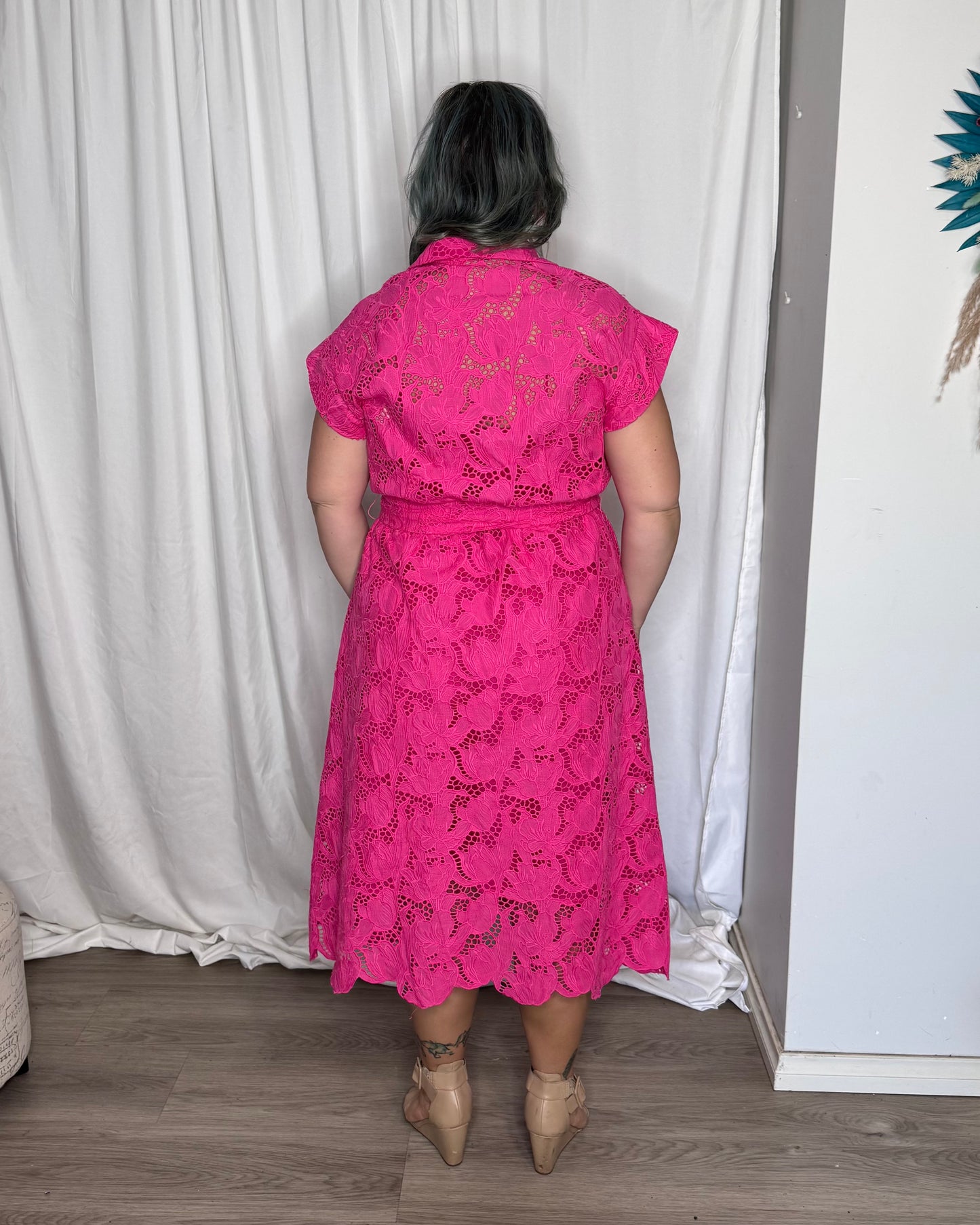 Worth It Dress - Hot Pink