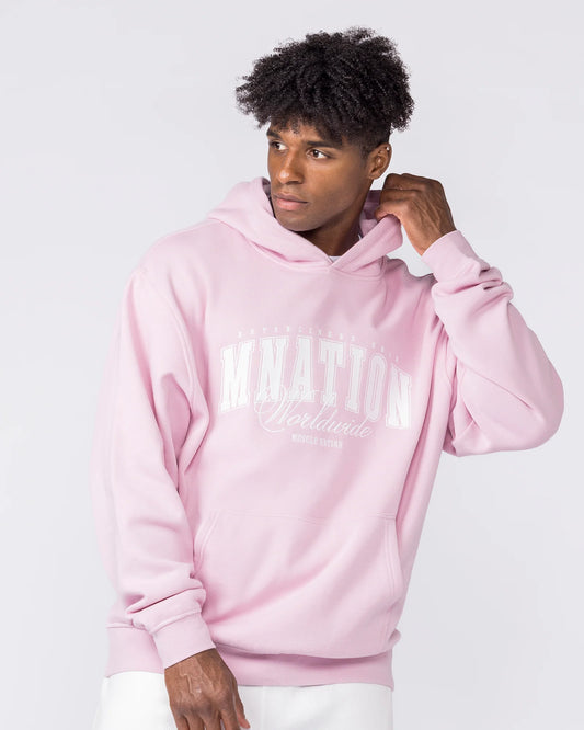 Worldclass Oversized Hoodie - Powder Pink