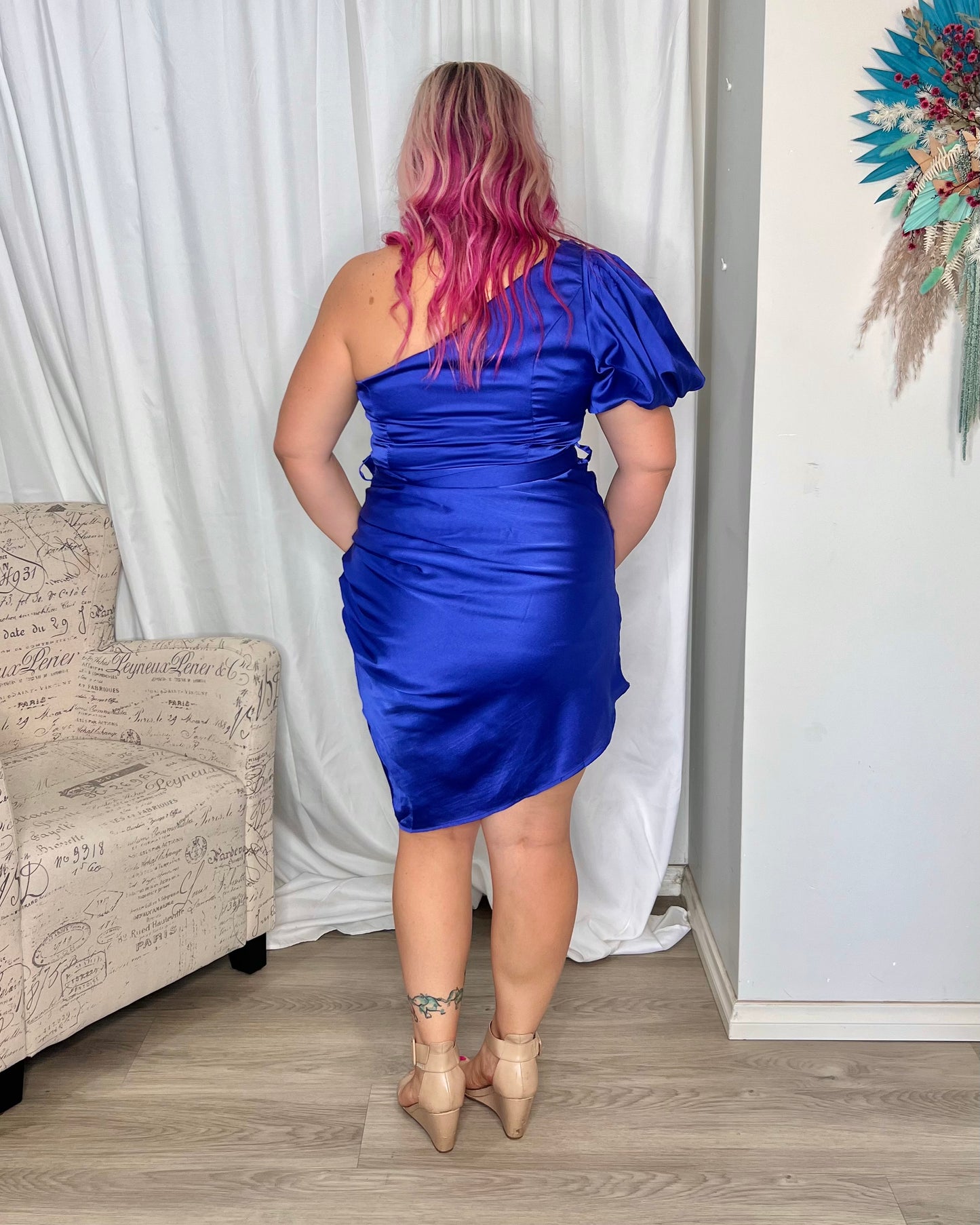 *NEW* Pascal One Shoulder Dress: The Pascal Dress is the perfect dress for classic elegance with a shorter hemline for a cocktail feel. A stunning piece for dancing the night away, celebrating love - Ciao Bella Dresses - Sao by Dee
