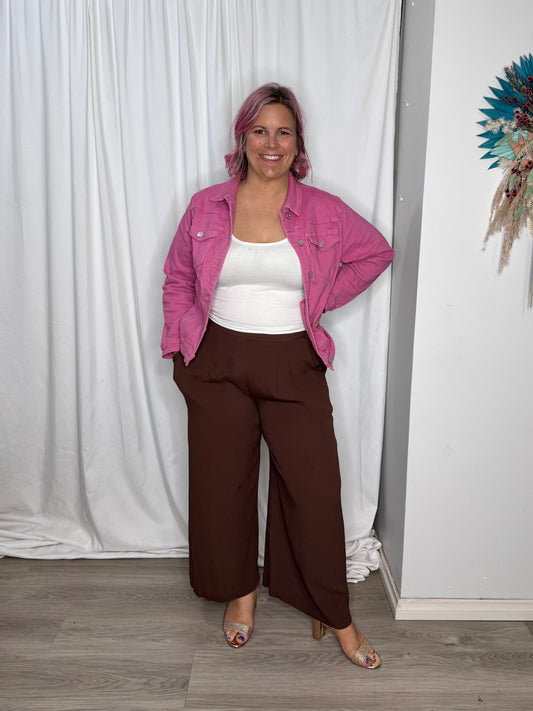 Frankie Denim Jacket - Pink