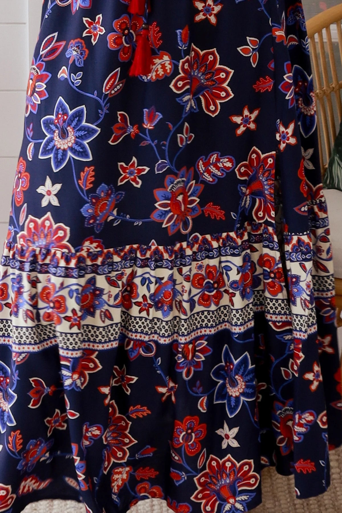 Diana Skirt - Navy Floral