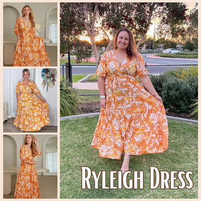 ***NEW*** Ryleigh Maxi Dress: 
The Ryleigh Dress is the perfect way to being a gorgeous hit of colour to your next Autumn outing. This beautiful dress features a romantic sleeve paired with a ful - Ciao Bella Dresses - Dreamcatcher
