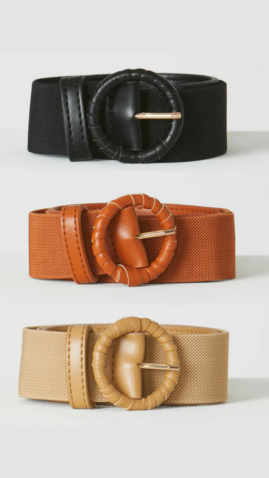 Delta Belt: Finish your outfit with a little extra this season with the Delta belt. Available in 3 colours and 3 sizes
Features: 

Stretch belt
Pin buckle fastening

Materials:  - Ciao Bella Dresses - Sass Clothing
