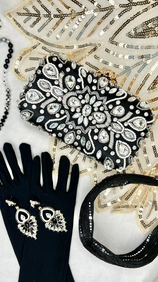 Elana Evening Bag: This stunning piece will bring together your evening outfit with it’s gorgeous pops of bling against a contrasting black satin background
Features:

Interchangable c - Ciao Bella Dresses - Tripp Australia