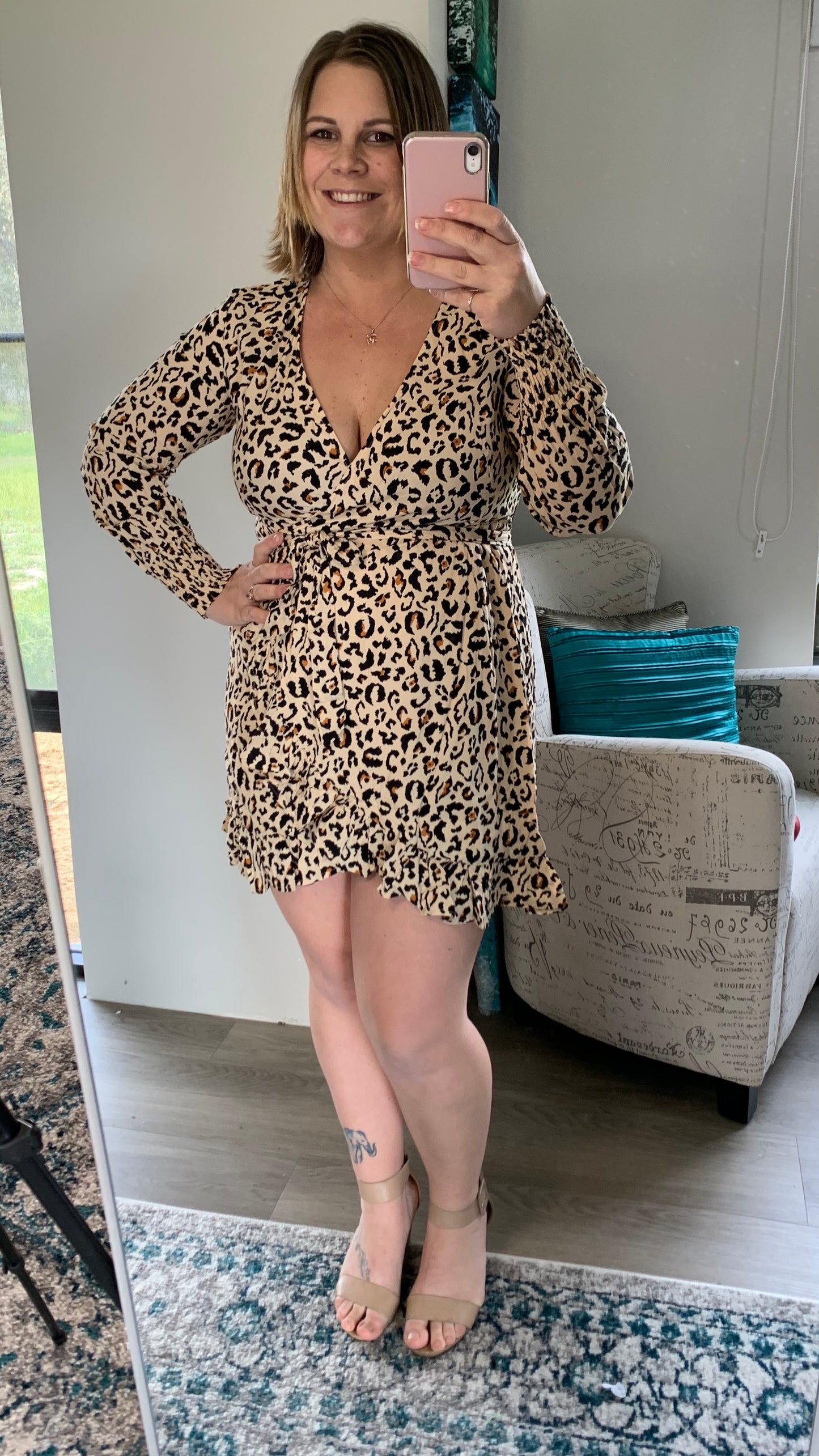 Wild Leopard Wrap Dress - Ciao Bella Dresses