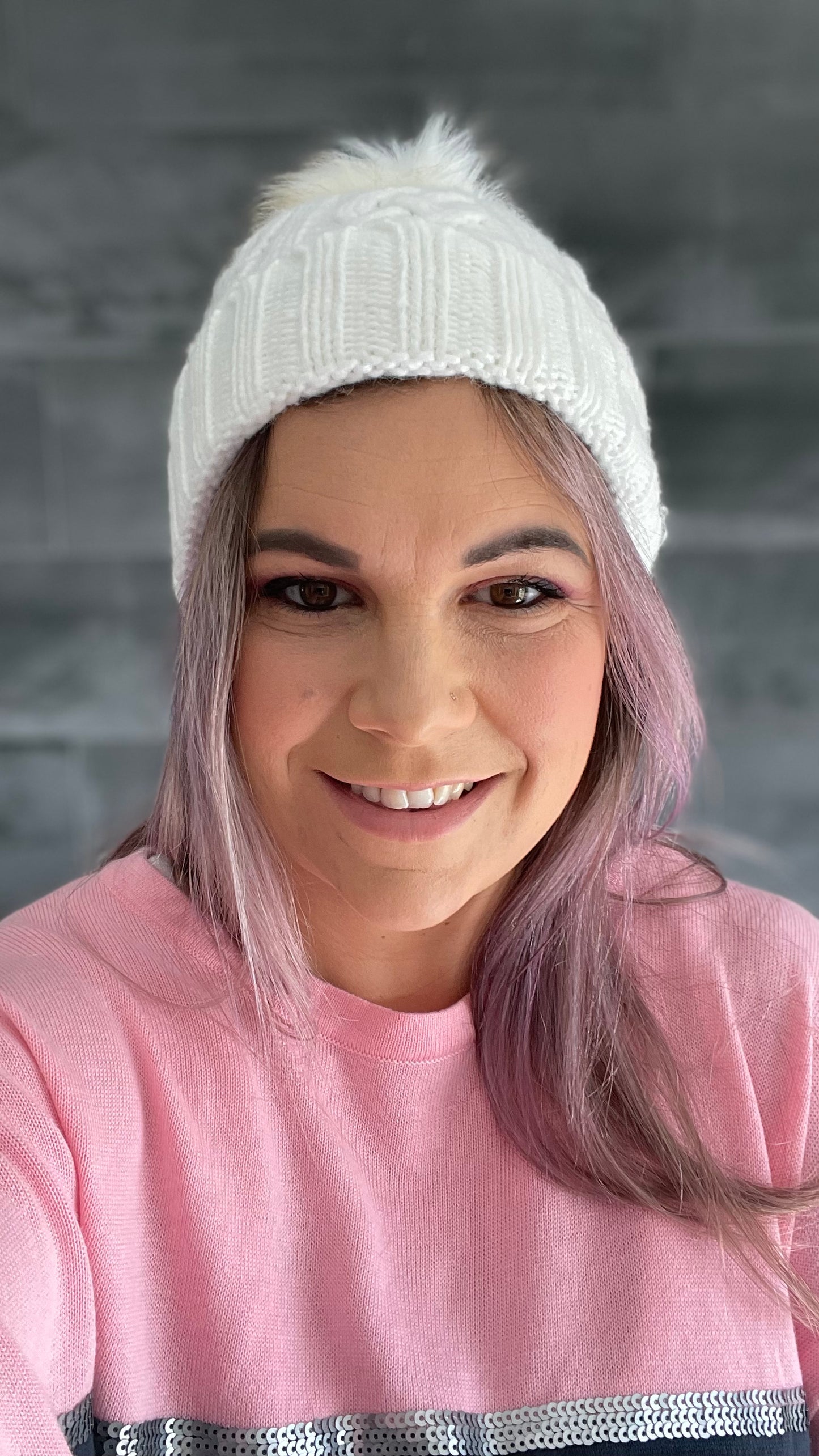 Mabel Beanie - White - Ciao Bella Dresses