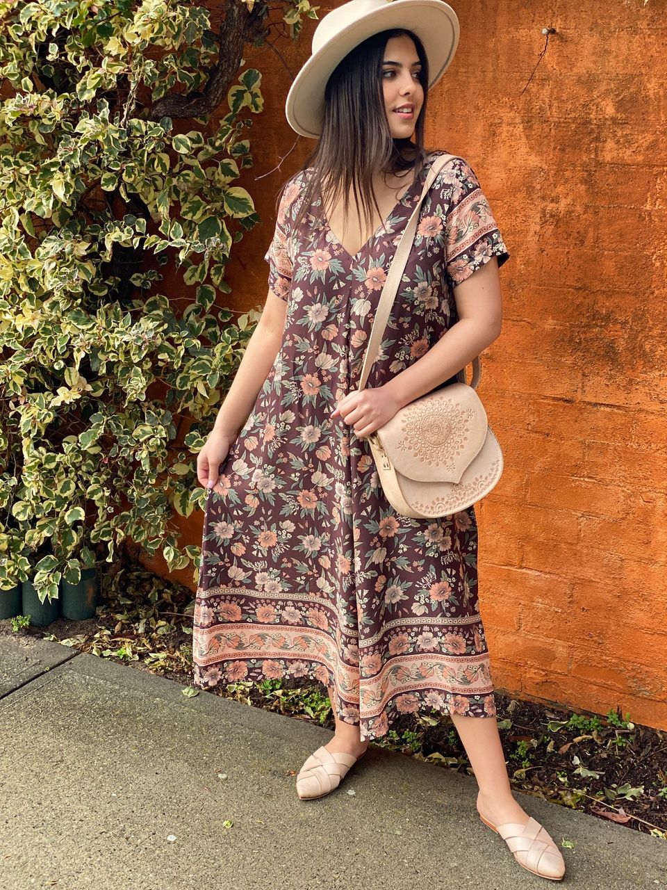 Harlow Jumpsuit - Pecan Bloom - Ciao Bella Dresses