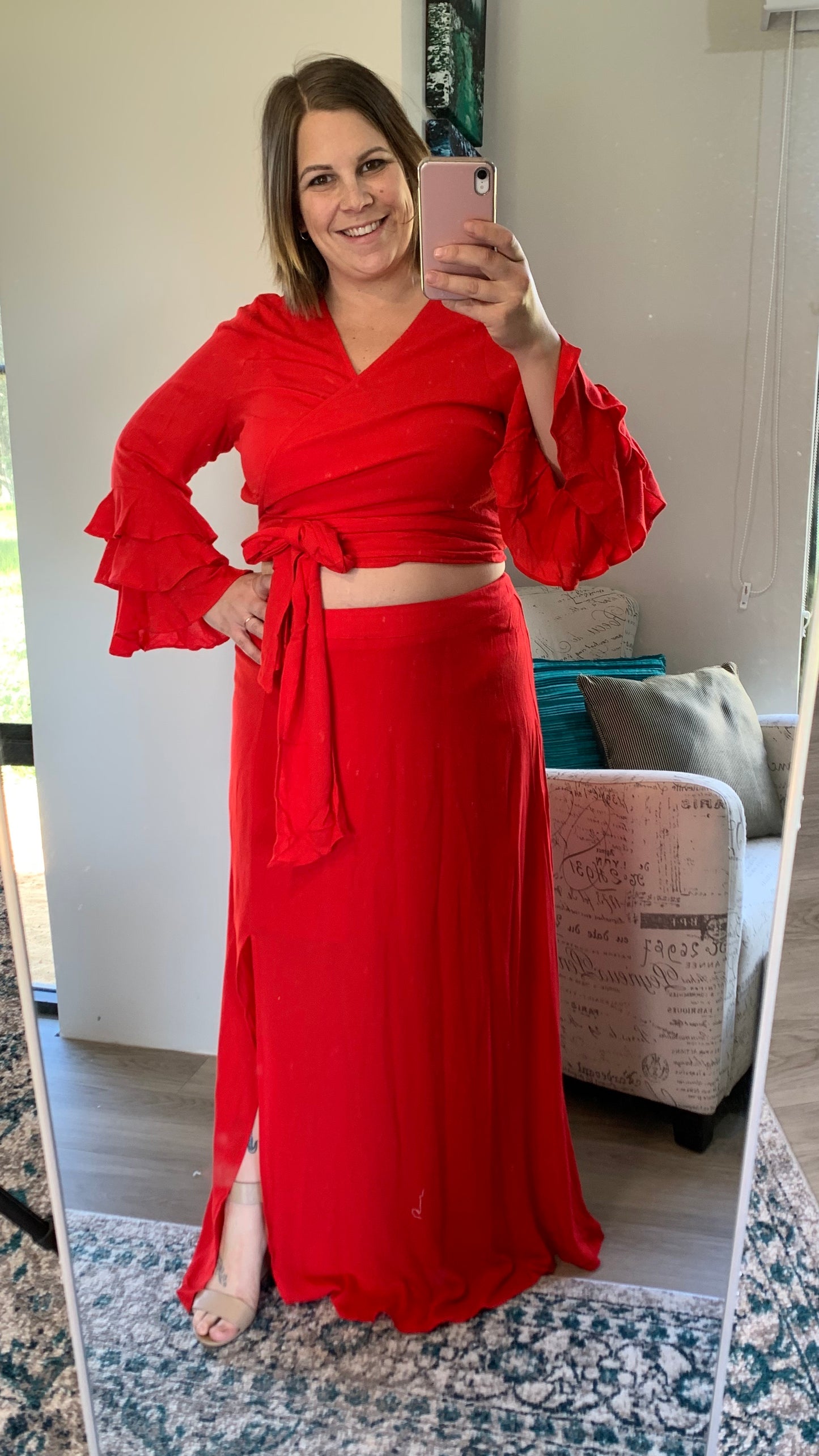 Rihanna Skirt - Red - Ciao Bella Dresses