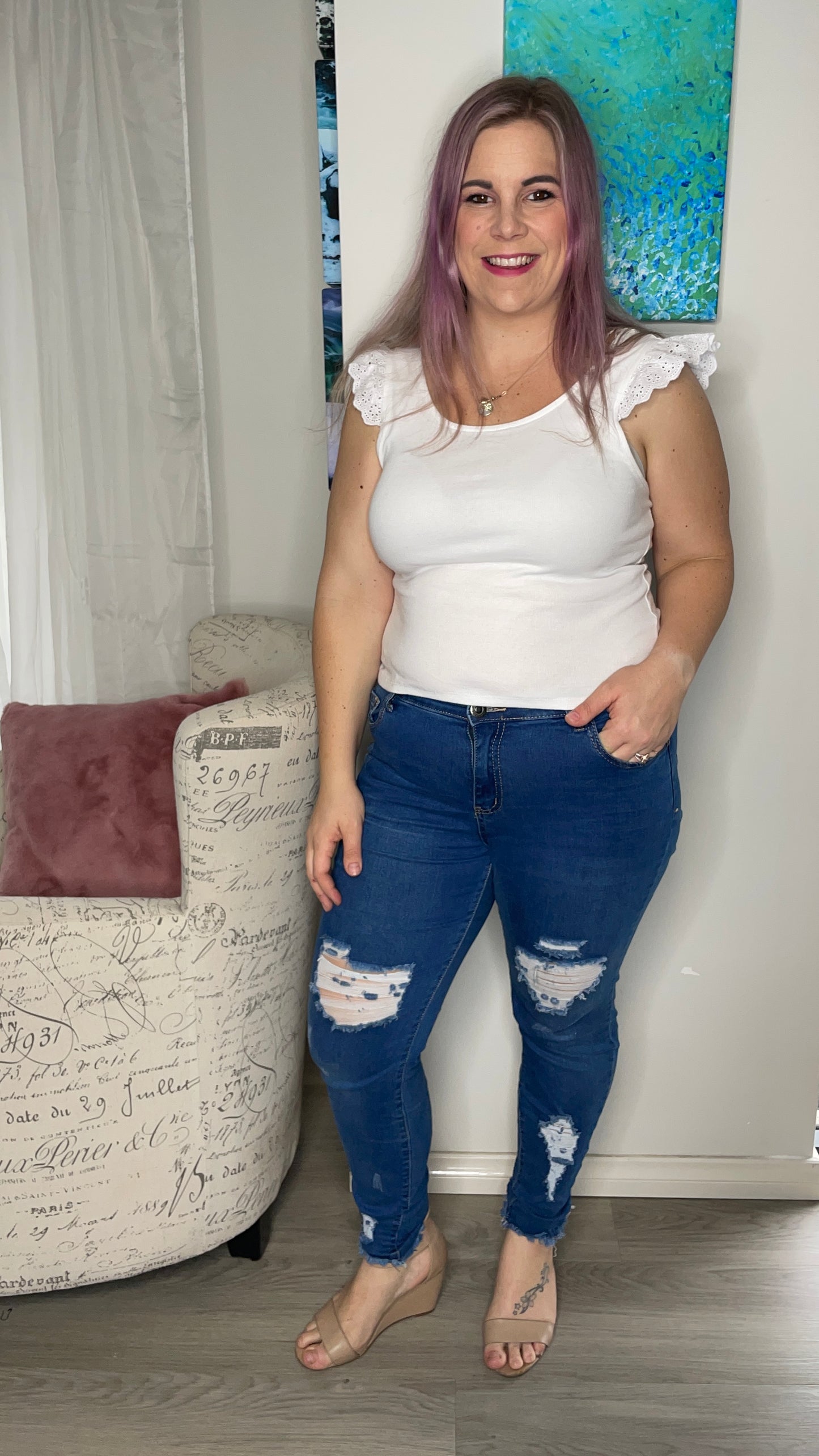 Irvine Ripped Jeans - Ciao Bella Dresses