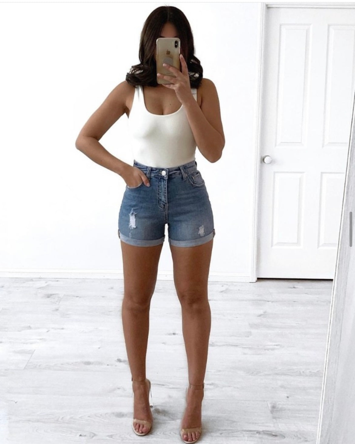 Tyler Denim Shorts - Ciao Bella Dresses