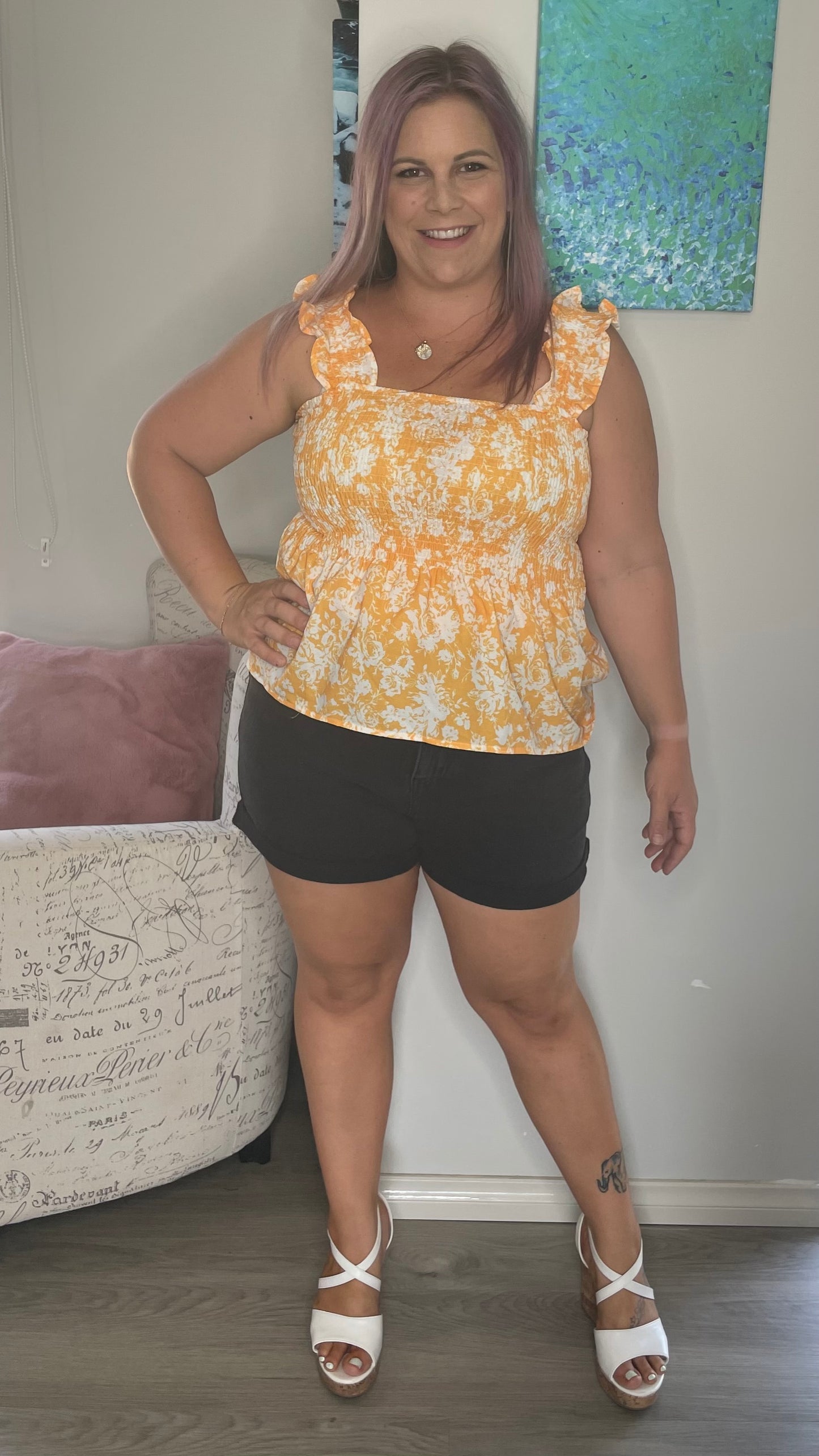 Jenny Denim Shorts - Washed Black - Ciao Bella Dresses