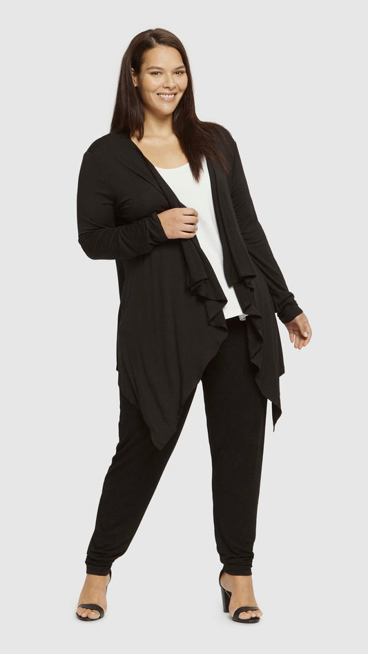 Bamboo Waterfall Cardigan: 
This cardi can be worn all year round. It looks great worn casually with jeans/leggings and a simple tee. It's also an easy and comfortable piece to wear to work -  - Ciao Bella Dresses - Bamboo Body