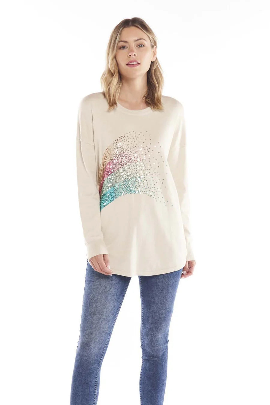 Sophie Knit Jumper - Glitter Rainbow