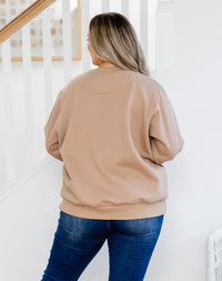 Star Sequin Sweat - Beige