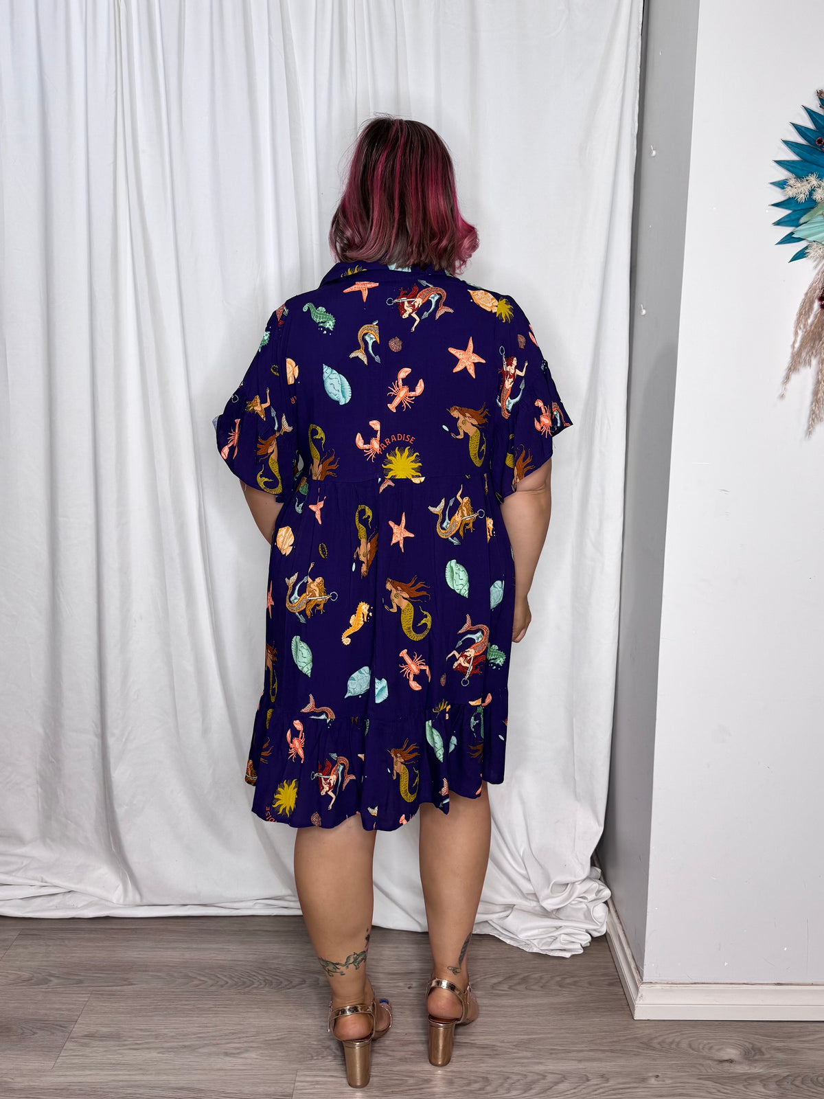 Amelia Dress - Tropical Ocean