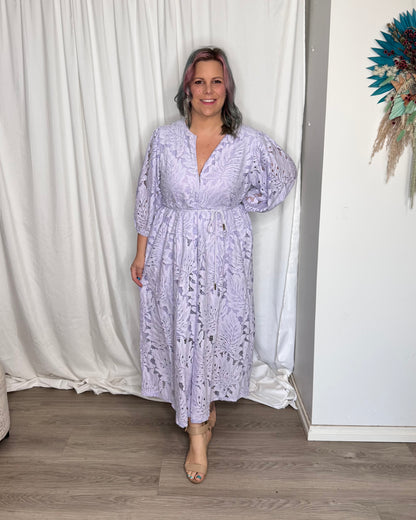 Hilde Lace Dress - Lilac