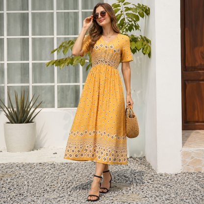 Ava Maxi Dress - Yellow