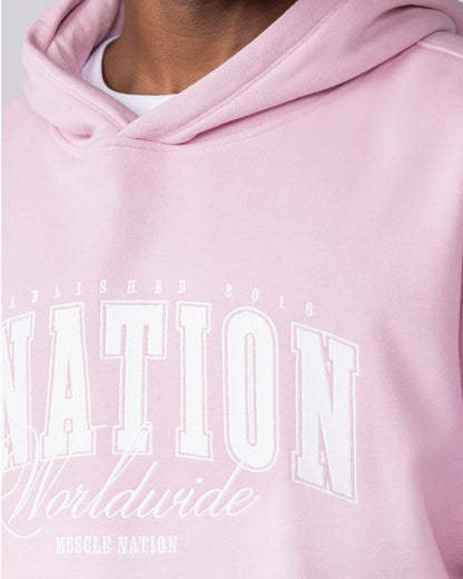 Worldclass Oversized Hoodie - Powder Pink