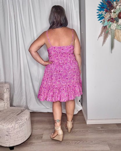 Alani Mini Dress - Pink Fizz