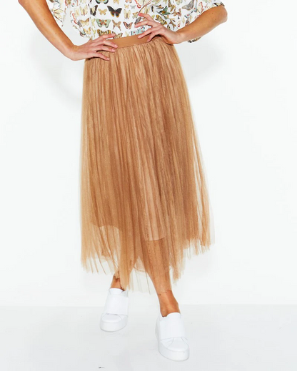 Sway Mesh Fairy Skirt - Tan