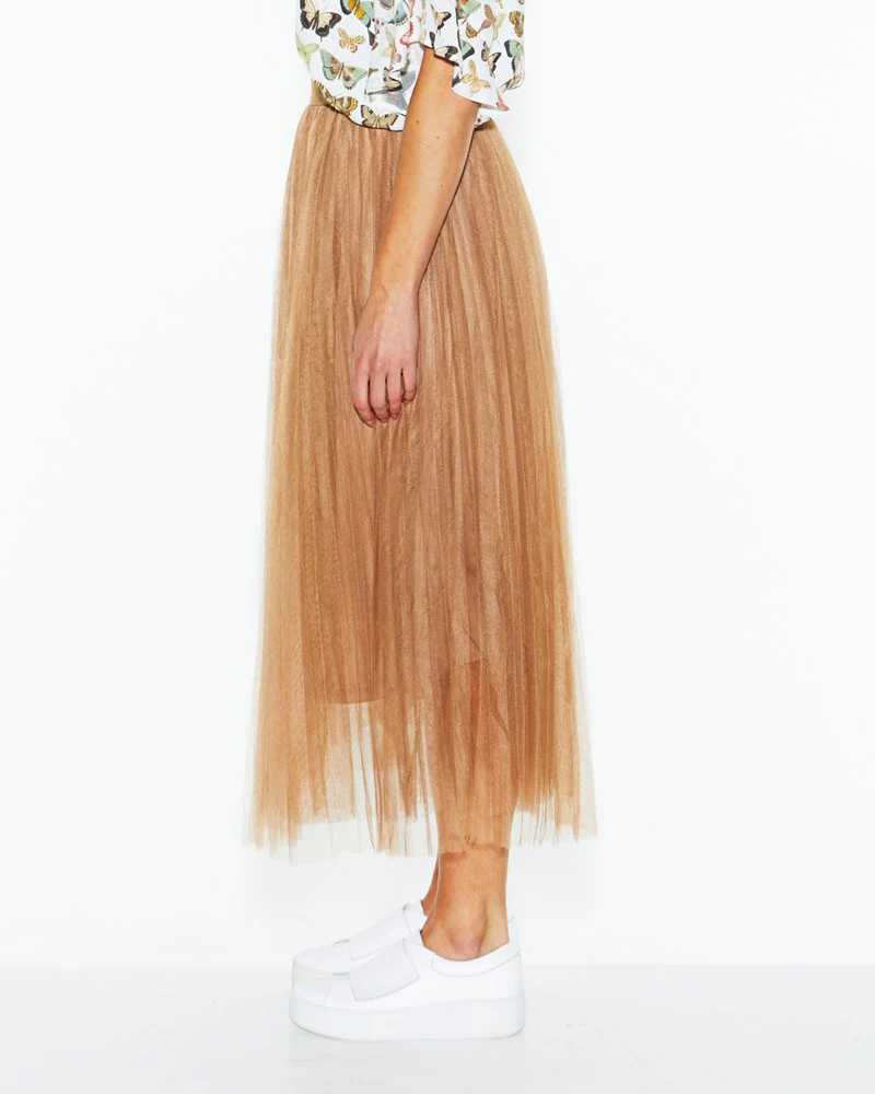 Sway Mesh Fairy Skirt - Tan