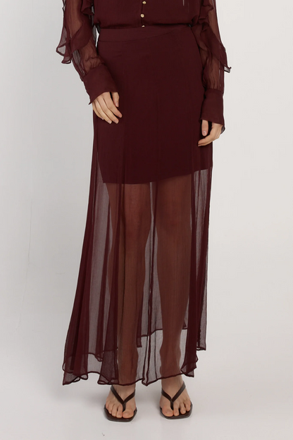Emryn Maxi Skirt - Plum