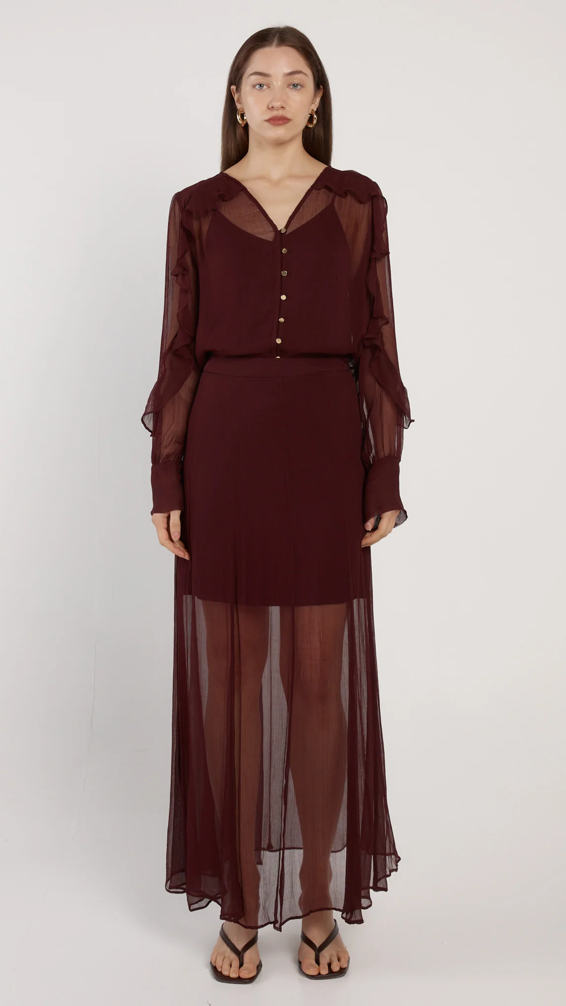 Emryn Maxi Skirt - Plum