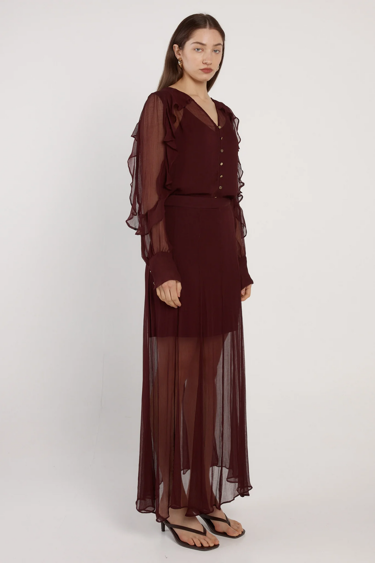 Emryn Maxi Skirt - Plum