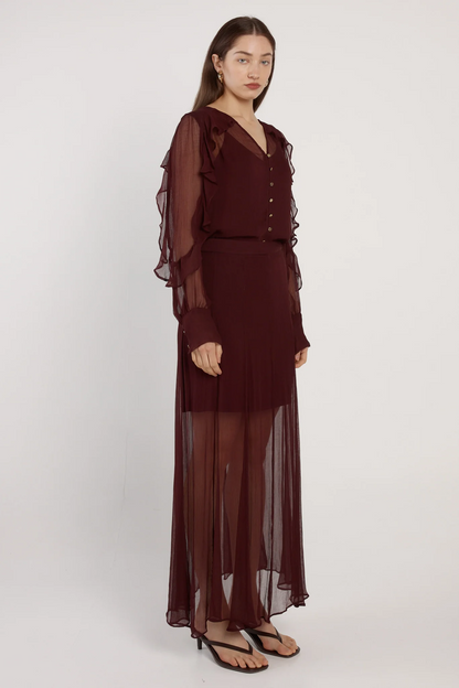Emryn Maxi Skirt - Plum