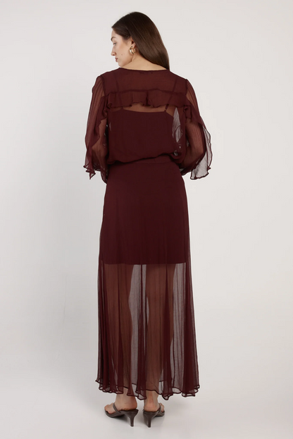 Emryn Maxi Skirt - Plum