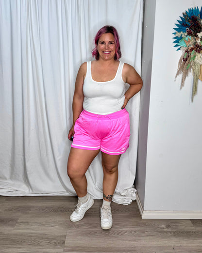 Muscle Nation 3” Basketball Shorts - Hollywood Pink