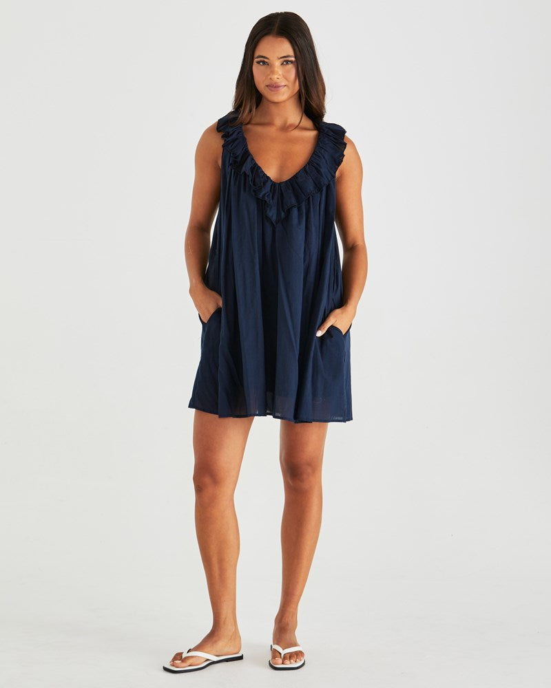 Belen Dress - Navy