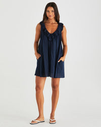 Belen Dress - Navy