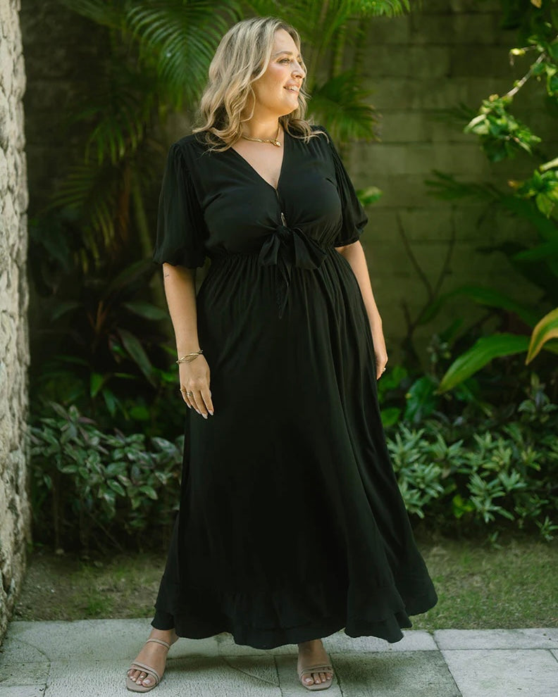 Hannah Maxi Dress: 
Make maximum impact in the Hannah Maxi this social season. The premium flowing fabric creates a beautiful draping silhouette that really elevates this style. Featur - Ciao Bella Dresses 