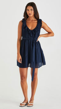 Belen Dress - Navy