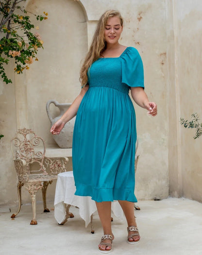 Shae Midi Dress - Aruba