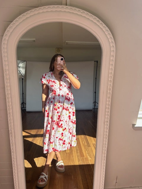 Cherry Blossom Midi Dress