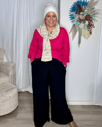 NEW Thelma Scarf - Navy | Betty Basics | Crowd pleaser Thelma Scarf in two new colours - your winter wardrobe's new fave accessory! Keep cosy and stylish with this fun and versatile accessory. Thelma's best