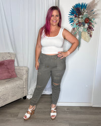 *NEW* Ryker Ripped Joggers | Hope & Harvest | The Ryker Ripped Joggers are the perfect everyday piece for your wardrobe. Made from stretch twill with a soft but hardy composition. Rip detailing and side and back