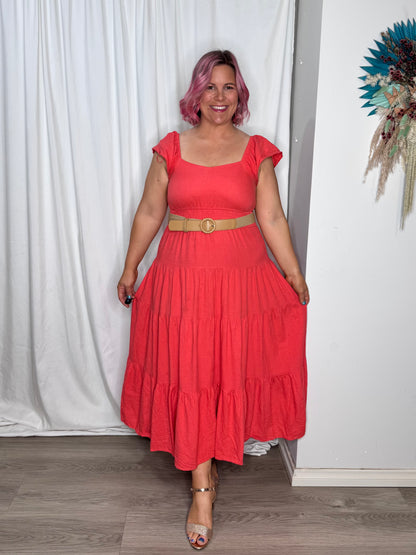 Sadie Dress - Red