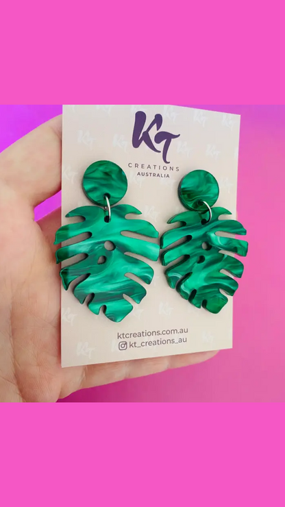 Acrylic Dangle Earrings: Acrylic earrings are lightweight to wear and the perfect accessory to every outfit. Handmade in Brisbane.
Stud backing made from surgical steel, perfect for sensitiv - Ciao Bella Dresses - KT Creations Australia