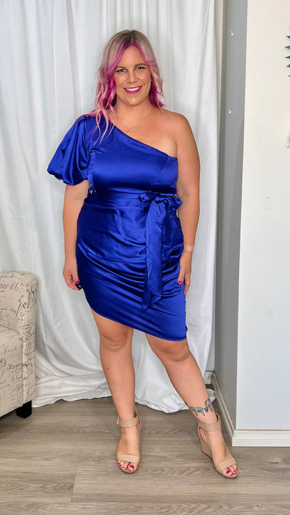 *NEW* Pascal One Shoulder Dress: The Pascal Dress is the perfect dress for classic elegance with a shorter hemline for a cocktail feel. A stunning piece for dancing the night away, celebrating love  - Ciao Bella Dresses - Sao by Dee