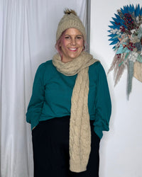 NEW Thelma Scarf - Navy | Betty Basics | Crowd pleaser Thelma Scarf in two new colours - your winter wardrobe's new fave accessory! Keep cosy and stylish with this fun and versatile accessory. Thelma's best