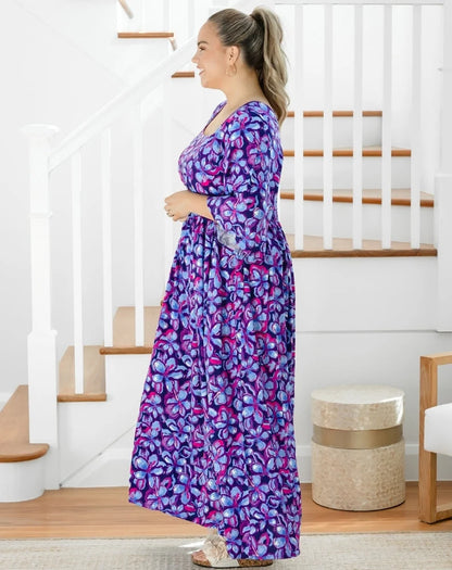 Kalani Maxi Dress - Violet Blossom