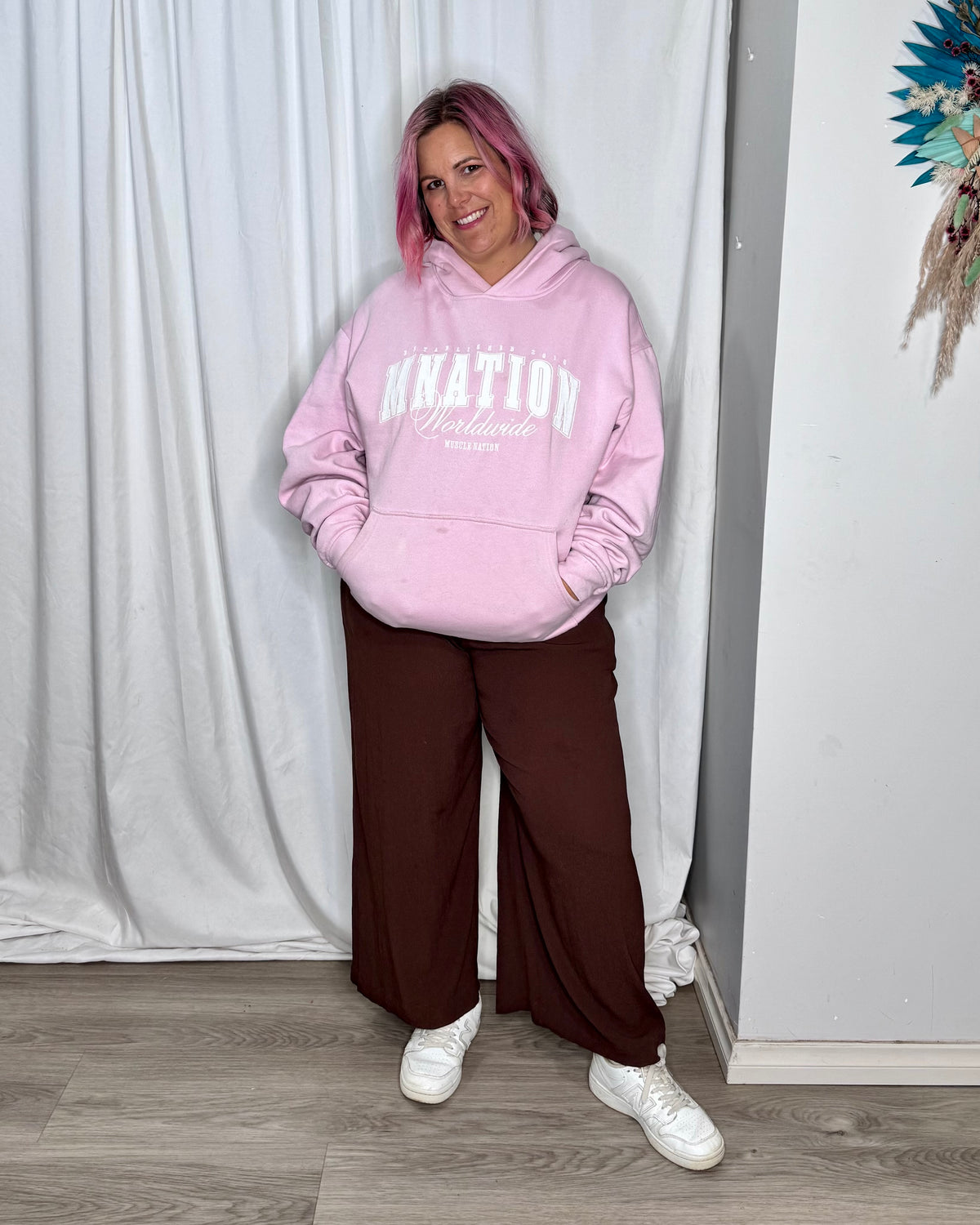 Worldclass Oversized Hoodie - Powder Pink