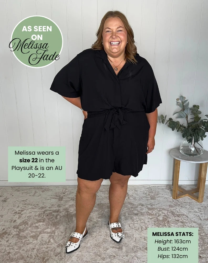 Leah Playsuit - Black