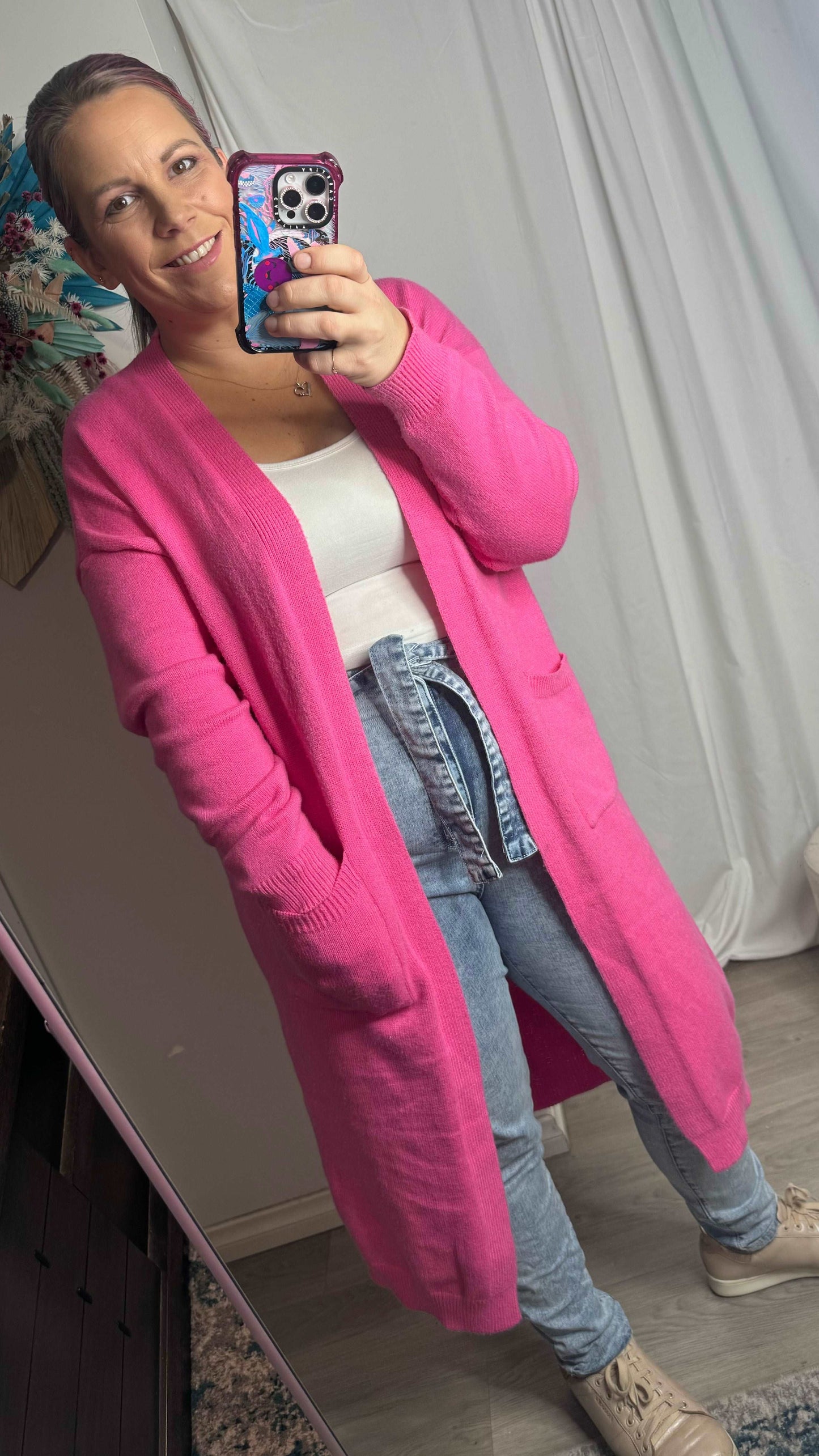 ***NEW*** Calie Knit Cardigan - Candy Pink